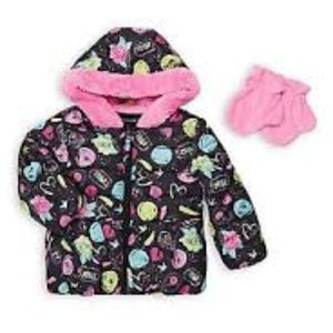Rothchild Little Girl Hooded Puffer Jacket 5/6 New